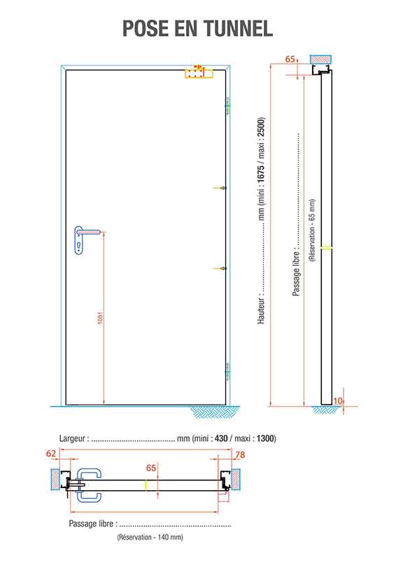 Plan-bloc-porte-coupe-feu-tunnel-1-vantail