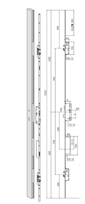 Serrure de porte ROTO SAFE E ENEO CC